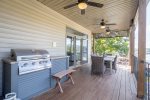Upper Level Deck with Gas BBQ Grill area with Outdoor Dining
